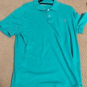 Large slim fit green vineyard vines polo